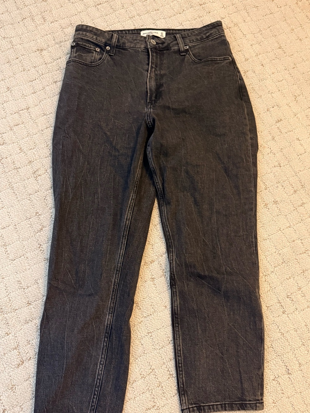 Abercrombie & Fitch Women's curve love Black Jeans